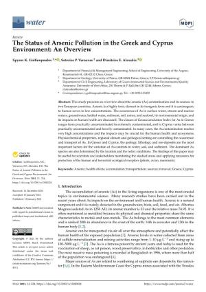 The Status of Arsenic Pollution in the Greek and Cyprus Environment: an Overview