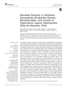 Microbial Diversity in Sediment Ecosystems