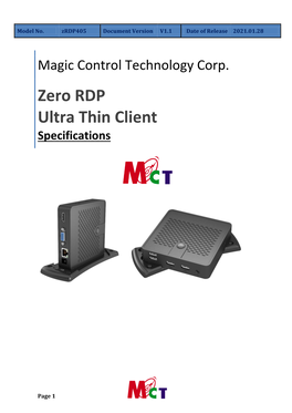 Zero RDP Ultra Thin Client