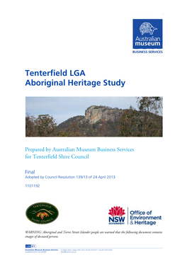 Tenterfield LGA Aboriginal Heritage Study