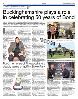Buckinghamshire Plays a Role in Celebrating 50 Years of Bond