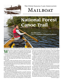 Mailboat May 2016 National Forest Canoe Trail