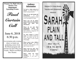 Sarah, Plain & Tall Program