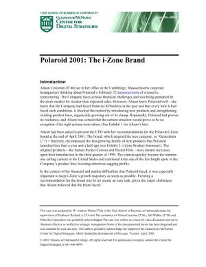 Polaroid 2001: the I-Zone Brand