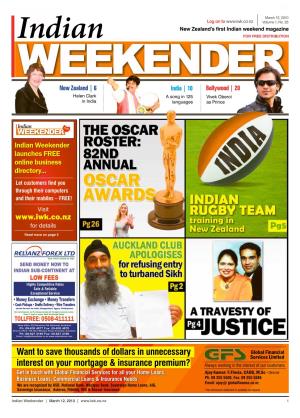 Indian March 12, 2010 Log on to Volume 1, No
