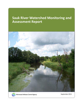 Sauk River Watershed Monitoring and Assessment Report