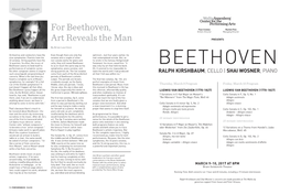 For Beethoven, Art Reveals The