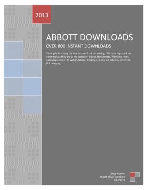 Abbott Downloads Over 800 Instant Downloads