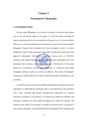 Chapter 2 Nanoimprint Lithography