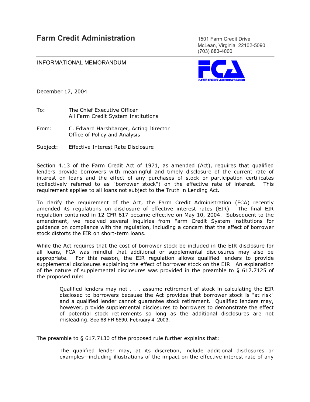 Effective Interest Rate Disclosure