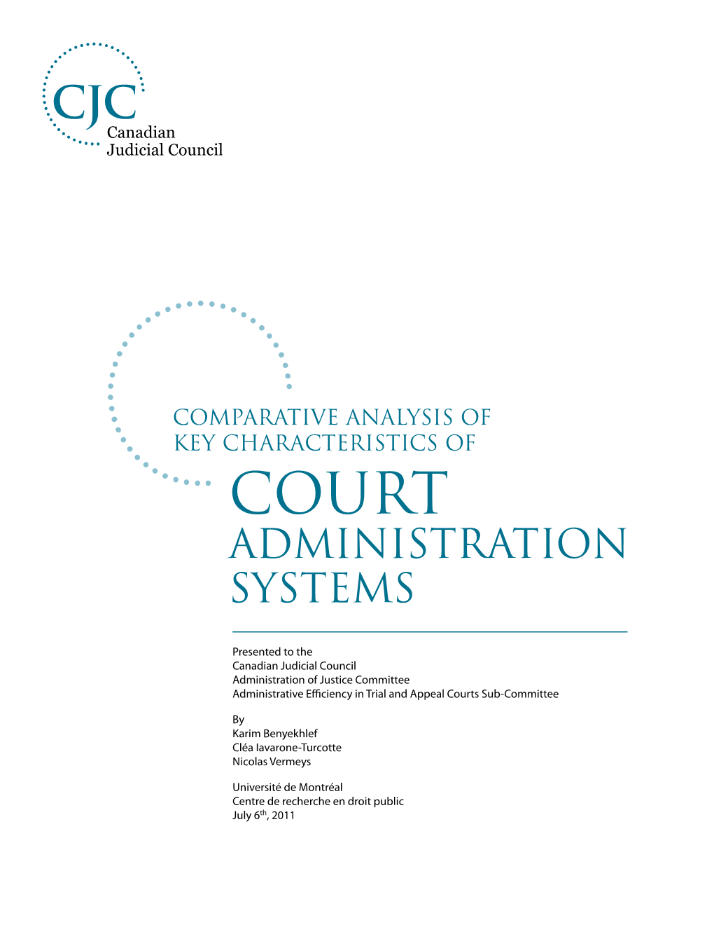 Court Administration Systems