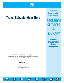 Travel Behavior Over Time