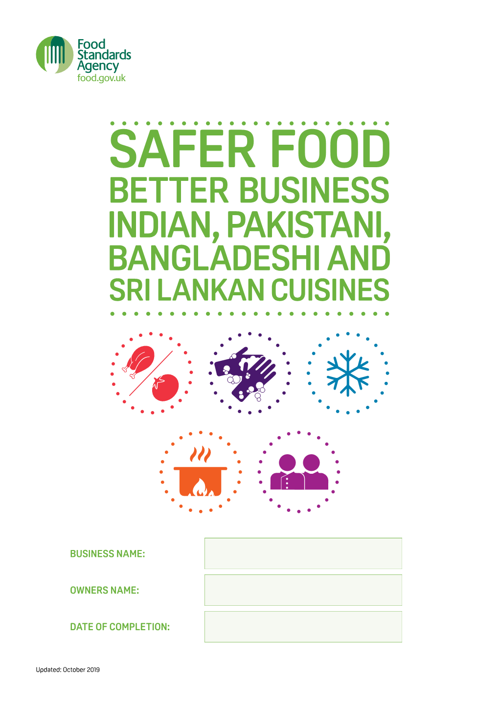 Safer Food Better Business for Indian Packistani Bangladeshi and Sri