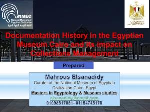 Documentation in Cairo's Museums and Its Impact on Collections