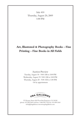 Art, Illustrated & Photography Books