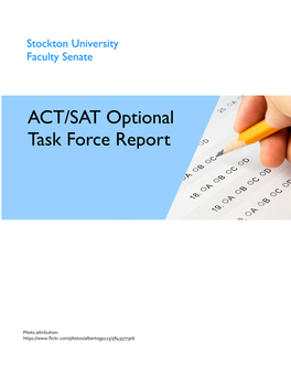 ACT/SAT Optional Task Force Report