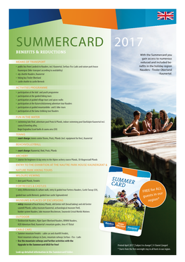 Summercard 2017