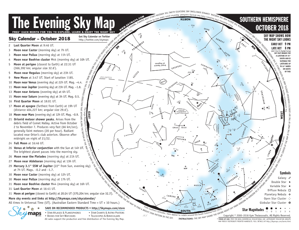 The Evening Sky Map R