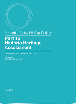Part 12 Historic Heritage Assessment