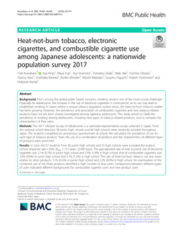 Heat-Not-Burn Tobacco, Electronic Cigarettes, and Combustible
