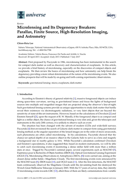 Microlensing and Its Degeneracy Breakers: Parallax, Finite Source, High-Resolution Imaging, and Astrometry