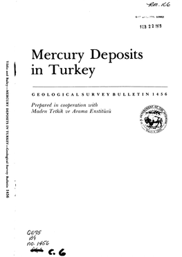 Mercury Deposits in Turkey