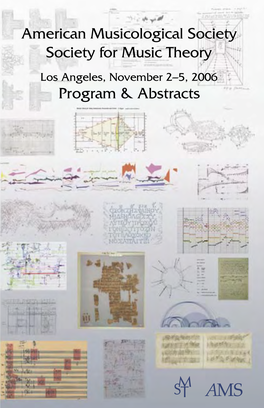 AMS/SMT Los Angeles 2006 Abstracts