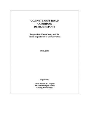 Cc&P/Stearns Road Corridor Design Report