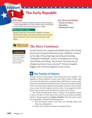 The Early Republic Main Ideas Key Terms and People 1