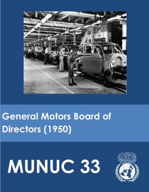 General Motors Board of Directors (1950) MUNUC 33