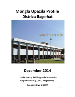 Mongla Upazila Profile District: Bagerhat