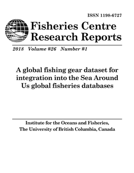 Fisheries Centre Research Reports 2018 Volume #26 Number #1