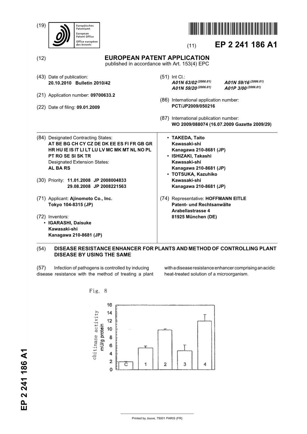 Disease Resistance Enhancer for Plants and Method of Controlling Plant Disease by Using the Same