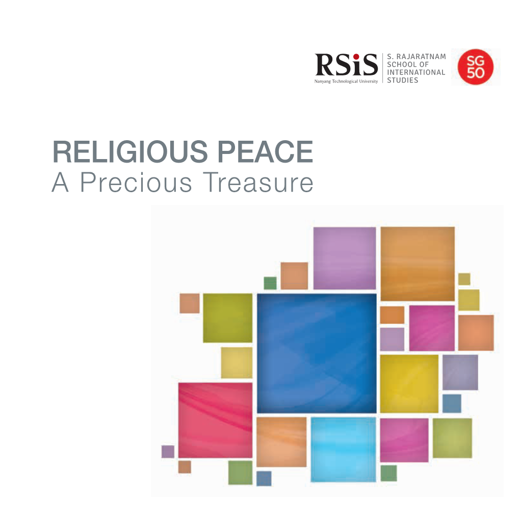 RELIGIOUS PEACE a Precious Treasure RELIGIOUS PEACE a Precious Treasure