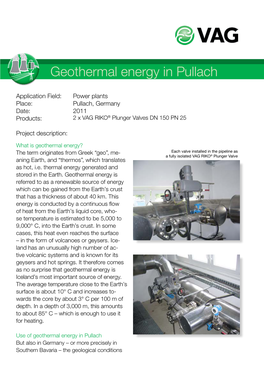 Geothermal Energy in Pullach