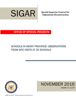 November 2016 Sigar-17-12-Sp