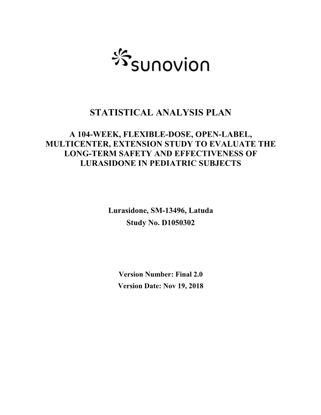 Statistical Analysis Plan Statistical Center for HIV/AIDS Research & SCHARP Prevention SD Standard Deviation SI International System of Units