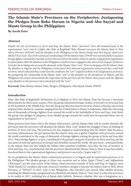 Juxtaposing the Pledges from Boko Haram in Nigeria and Abu Sayyaf and Maute Group in the Philippines by Jacob Zenn