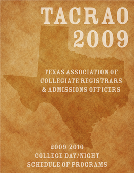 Texas Association of Collegiate Registrars & Admissions Officers