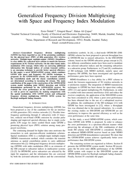 Generalized Frequency Division Multiplexing with Space and Frequency Index Modulation