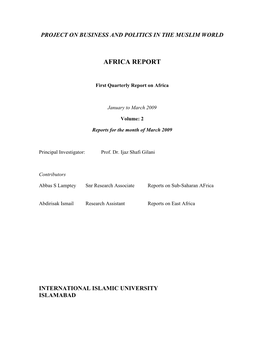 Africa Report