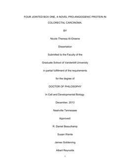 I FOUR JOINTED BOX ONE, a NOVEL PRO-ANGIOGENIC PROTEIN IN