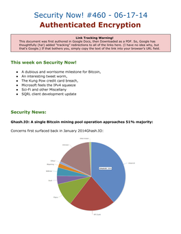 Security Now! #460 - 06-17-14 Authenticated Encryption