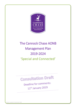 The Cannock Chase AONB Management Plan 2019-2024 ‘Special and Connected’