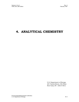 4. Analytical Chemistry