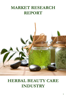 Market Research Report Herbal Beauty Care Industry