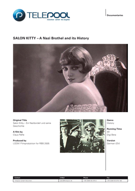SALON KITTY – a Nazi Brothel and Its History