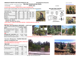 Tree Transplanting Price List 4-16-21.Xlsx