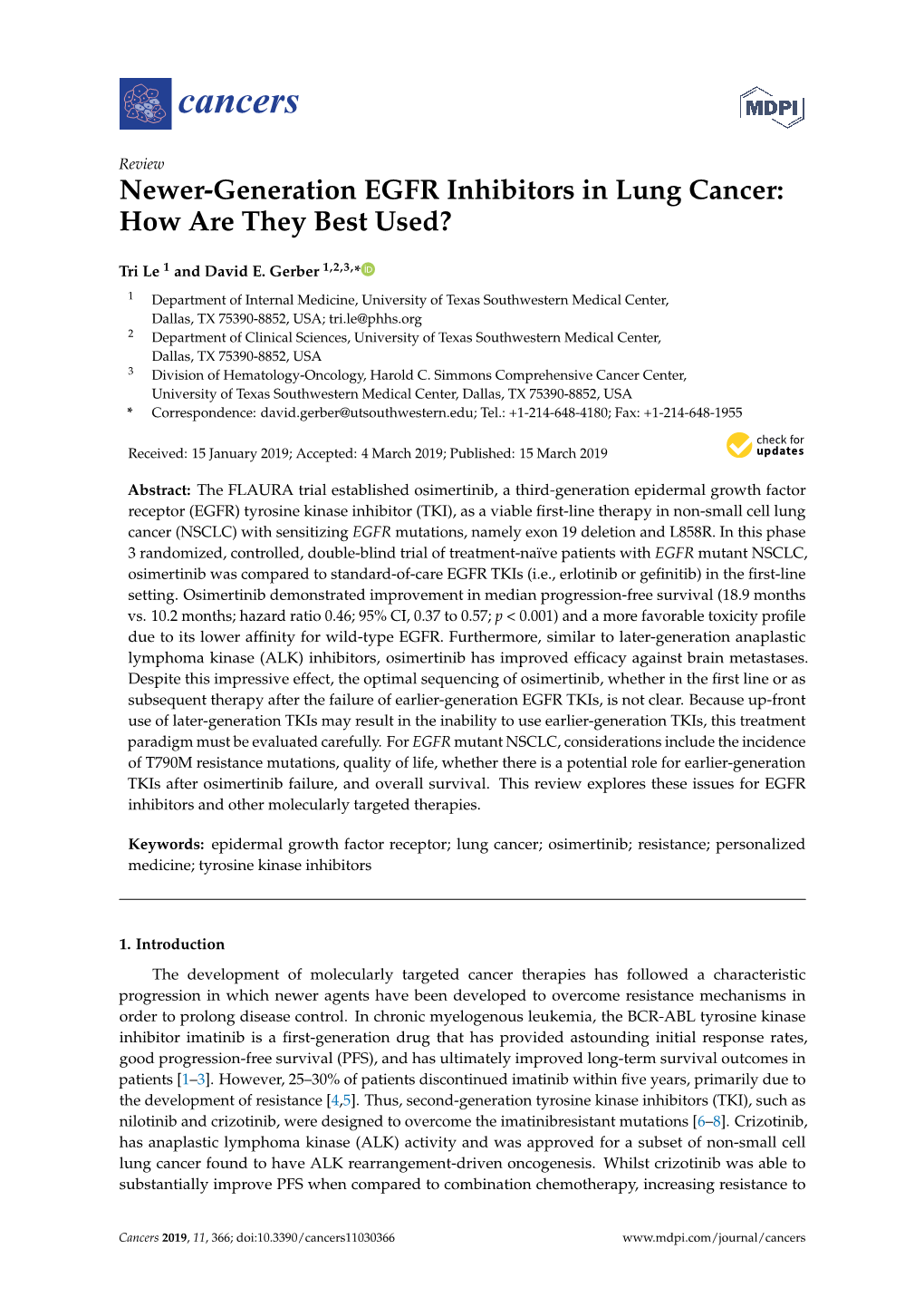 Newer-Generation EGFR Inhibitors in Lung Cancer: How Are They Best Used?