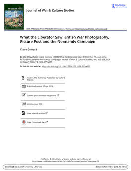British War Photography, Picture Post and the Normandy Campaign